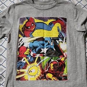 Marvel Kids Gray Superhero T-Shirt